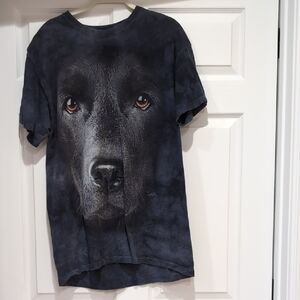Black Dog Face T-Shirt for Pet Lovers